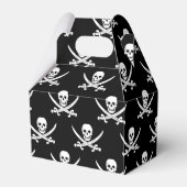 Een leuke piratenvlag thema bruiloft bedankdoosjes (Achterkant)