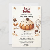 Een leuke retro boho taartbroodje in de oven Baby Kaart (Voorkant)