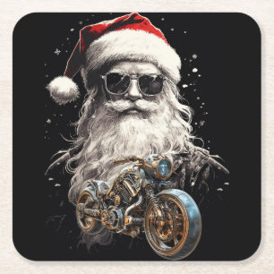 EEN LEUKE RIT VOOR DE KERSTMAN KARTONNEN ONDERZETTERS