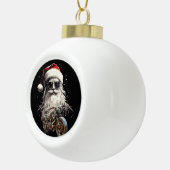 EEN LEUKE RIT VOOR DE KERSTMAN KERAMISCHE BAL ORNAMENT (Rechts)