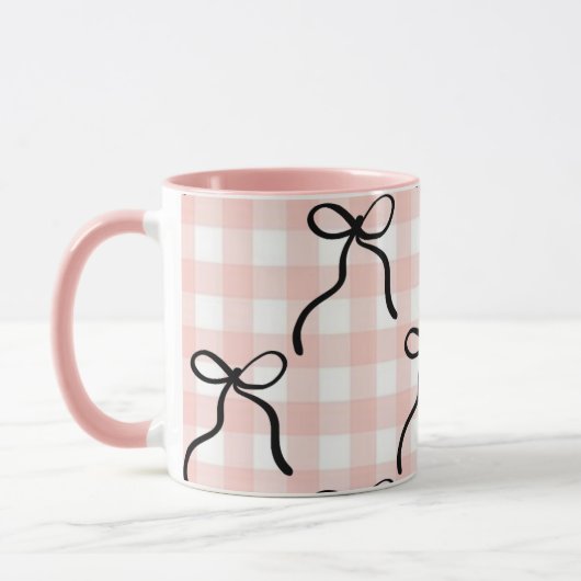 Een leuke roze mok (Links)