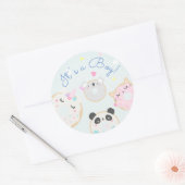 Een leuke Sticker... Ronde Sticker (Envelop)