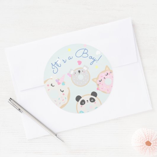 Een leuke Sticker... Ronde Sticker (Envelop)