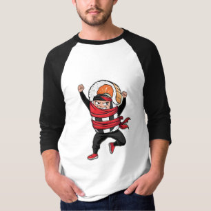 Een leuke sushi rol met een ninja bandana t-shirt