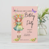 Een leuke uitnodiging voor een feestdag (Staand voorkant)