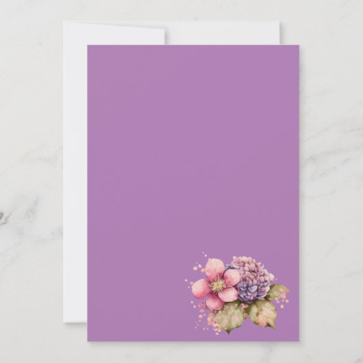 Een leuke uitnodiging voor een feestdag (Achterkant)