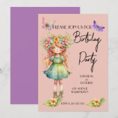 Een leuke uitnodiging voor een feestdag (Voorkant / Achterkant)