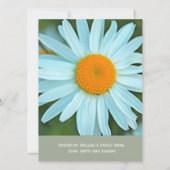 Een leuke uitnodiging voor witte dagenbloemen brui (Achterkant)