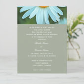 Een leuke uitnodiging voor witte dagenbloemen brui (Staand voorkant)