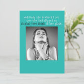 Een leuke verjaardagskaart voor een feestmeisje (Staand voorkant)