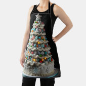 Een leuke viering van de kerstboom taart schort (Insitu)