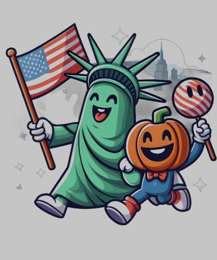 Een leuke viering van Halloween en de Verenigde St (Kraag)