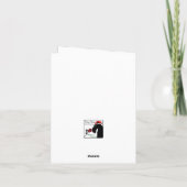 Een leuke winterdag  kaart (Achterkant)