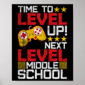 Een level omhoog gaan Middelbare School Video Game Poster (Voorkant)