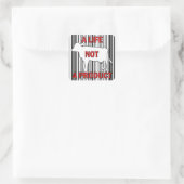 Een leven dat geen product is, Vegan Activism Vierkante Sticker (Tas)