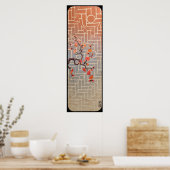 een leven dat minder gecompliceerd is poster (Keuken)