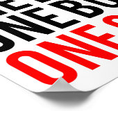 Eén leven één lichaam één kans poster (Hoek)