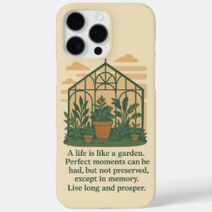 "Een leven is als een tuin" Natuur telefoonhoesje iPhone 16 Pro Max Hoesje