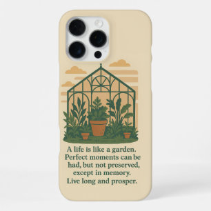 "Een leven is als een tuin" Natuurlijke telefoonho iPhone 16 Pro Max Hoesje