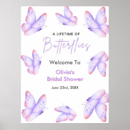 Een leven lang vlinders Bruidsontbijt Welkom  Poster