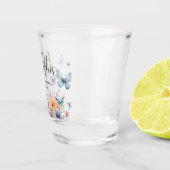 Een leven lang vlinders Bruidsuitvaart Tafel Shot Glas (Rechts)