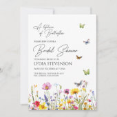 Een leven lang vlinders QR Code Vrijgezellenfeest Kaart (Voorkant)