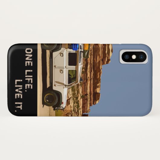 ÉÉN LEVEN. LEVEN HET. Case-Mate iPhone CASE (Achterkant (horizontaal))