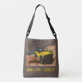 ÉÉN LEVEN. LEVEN HET. CROSSBODY TAS (Achterkant)