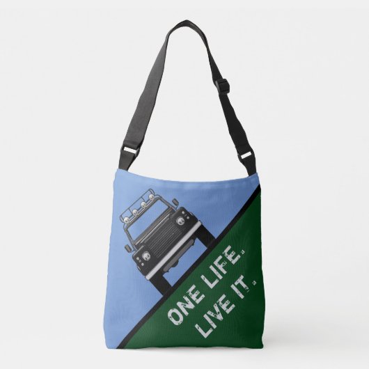 ÉÉN LEVEN. LEVEN HET. CROSSBODY TAS (Voorkant)