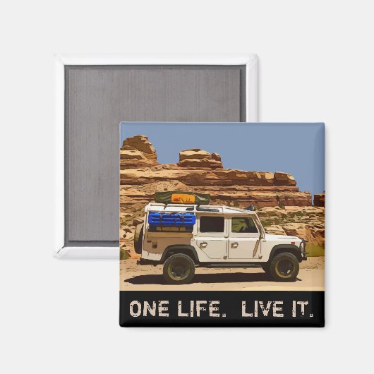 ÉÉN LEVEN. LEVEN HET. MAGNEET (Voorkant / Achterkant)