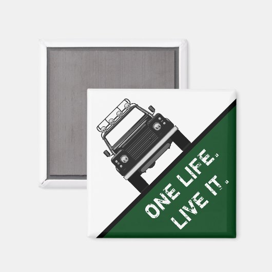 ÉÉN LEVEN. LEVEN HET. MAGNEET (Voorkant / Achterkant)