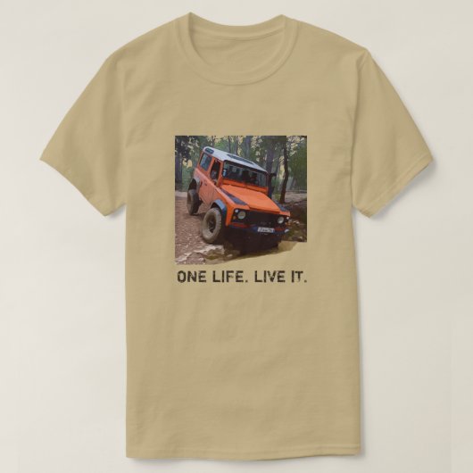 ÉÉN LEVEN. LEVEN HET. T-SHIRT (Design voorkant)