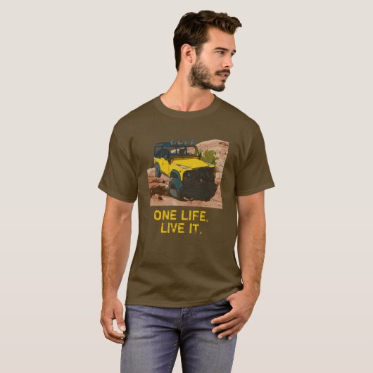 ÉÉN LEVEN. LEVEN HET. T-SHIRT (Voorkant volledig)