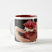 Een leven maken tweekleurige koffiemok (Voorkant links)