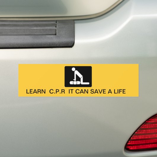 Een leven redden bumpersticker (Op auto)