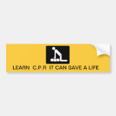 Een leven redden bumpersticker (Voorkant)