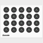 Een leven van eenvoud ronde sticker (Vel)