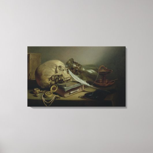 Een leven van Vanitas Canvas Afdruk (Voorkant)