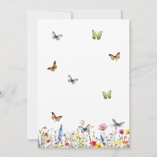 Een leven van vlinders 23e bruiloft Jubileum Kaart (Achterkant)