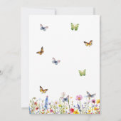 Een leven van vlinders 49ste bruiloft Jubileum Kaart (Achterkant)