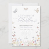 Een Leven van Vlinders Bruids Douche Uitnodiging (Voorkant)