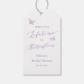 Een leven van vlinders Vrijgezellenfeest gunst Cadeaulabel (Voorkant)