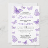 Een Leven van Vlinders Vrijgezellenfeest Kaart (Voorkant)