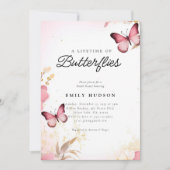 Een Leven van Vlinders Vrijgezellenfeest Kaart (Voorkant)