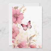 Een Leven van Vlinders Vrijgezellenfeest Kaart (Achterkant)