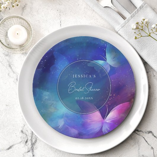 Een Leven van Vlinders Vrijgezellenfeest Papieren Bordje