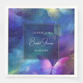 Een Leven van Vlinders Vrijgezellenfeest Servet (Voorkant)