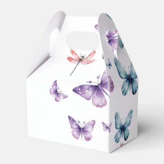 Een leven van vlinders Vrijgezellenfeest tafel Bedankdoosjes (Achterkant)