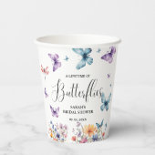 Een leven van vlinders Vrijgezellenfeest tafel Papieren Bekers (Achterkant)