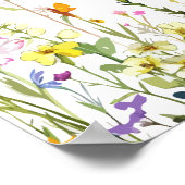 Een Leven van Vlinders Wildflower Vrijgezellenfees Poster (Hoek)